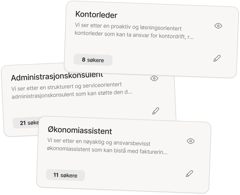 Job cards illustration