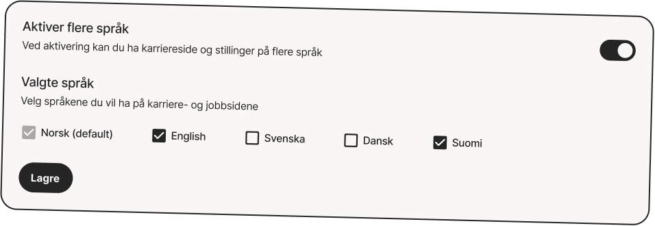 Illustration of multilanguages features